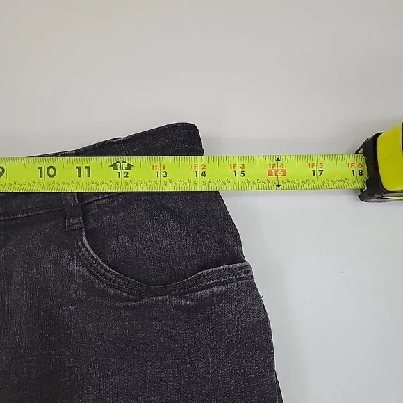 French‎ Dressing Blues FDJ Jeans Womens Size 8 Peggy Black Wide Straight Leg - Picture 3 of 12